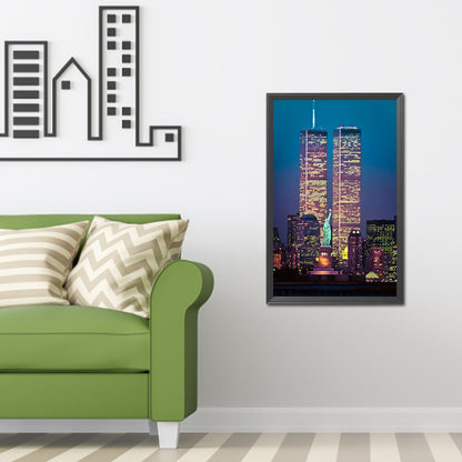 Twin Towers - Full Round Drill Diamond Painting 30*45CM