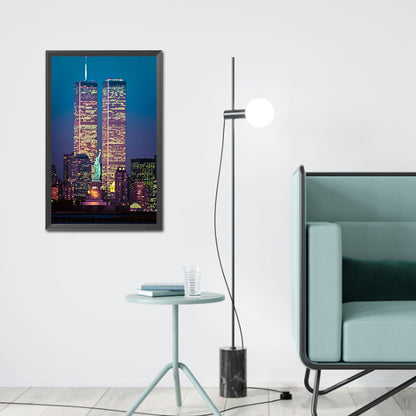 Twin Towers - Full Round Drill Diamond Painting 30*45CM