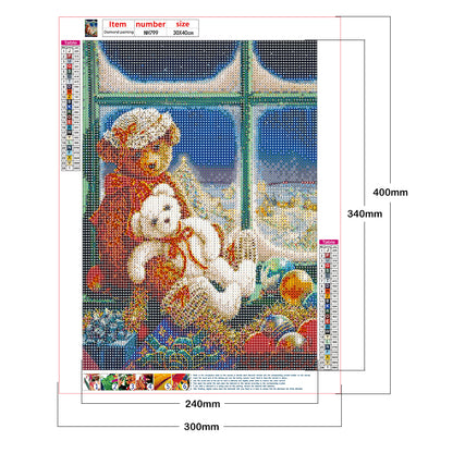 Toy Bear - Full Round Drill Diamond Painting 30*40CM