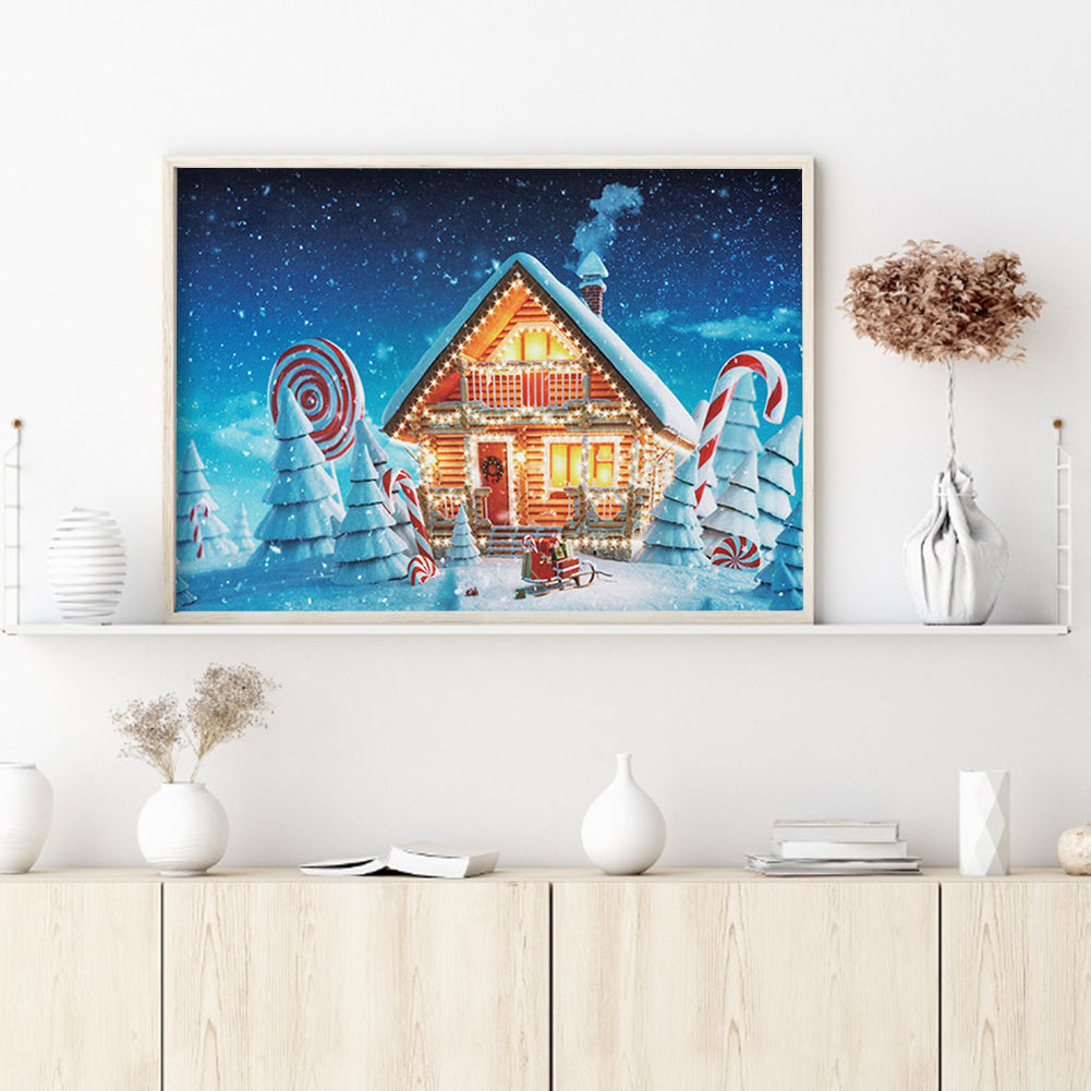 Candy House - Full Round Drill Diamond Painting 40*30CM