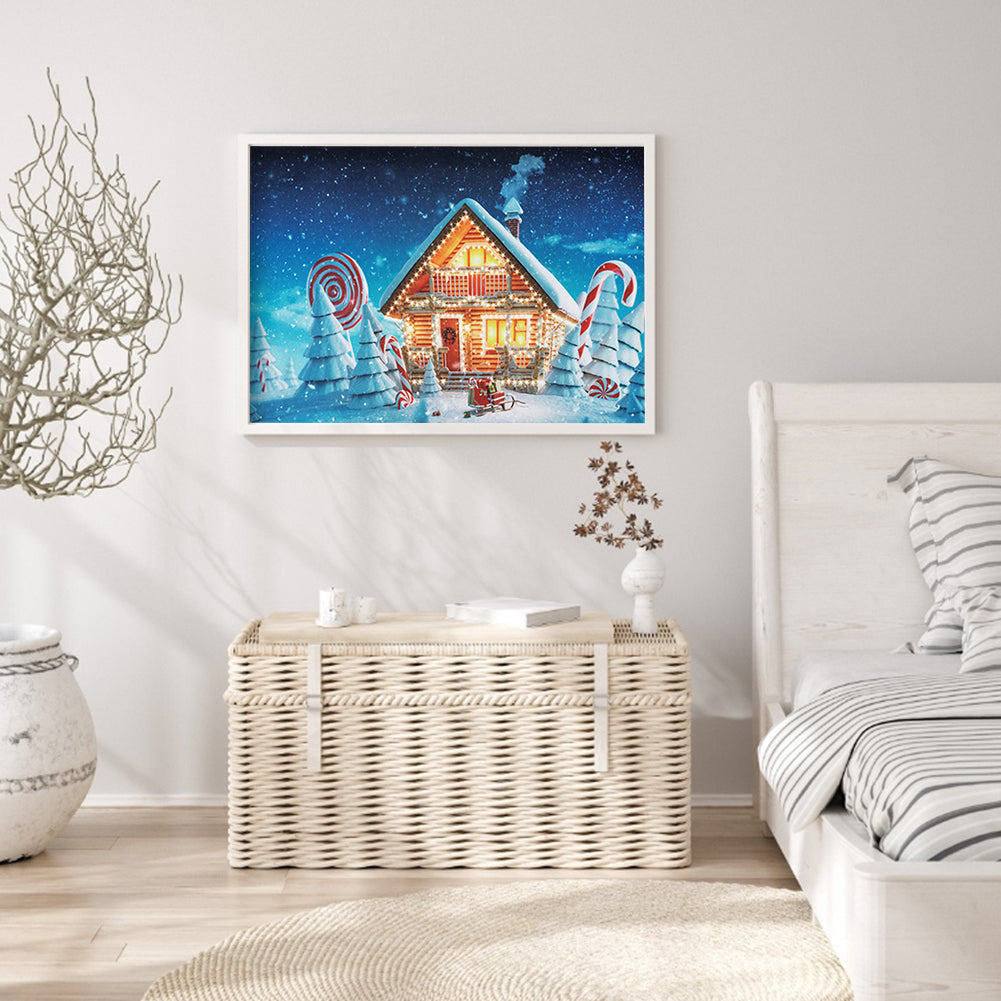 Candy House - Full Round Drill Diamond Painting 40*30CM