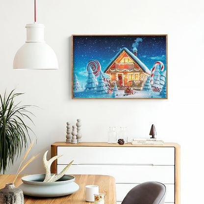 Candy House - Full Round Drill Diamond Painting 40*30CM