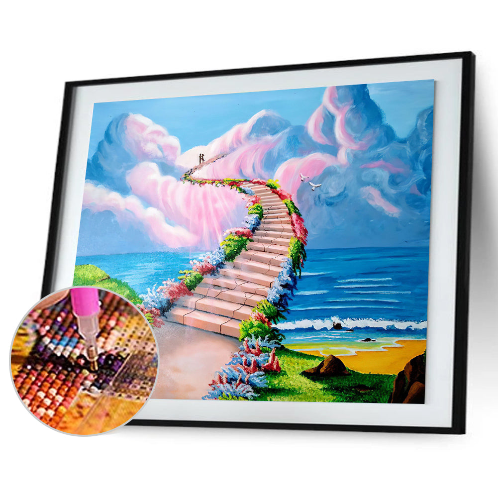 Heaven Stairway - Full Round Drill Diamond Painting 40*30CM