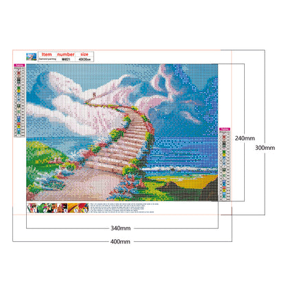 Heaven Stairway - Full Round Drill Diamond Painting 40*30CM