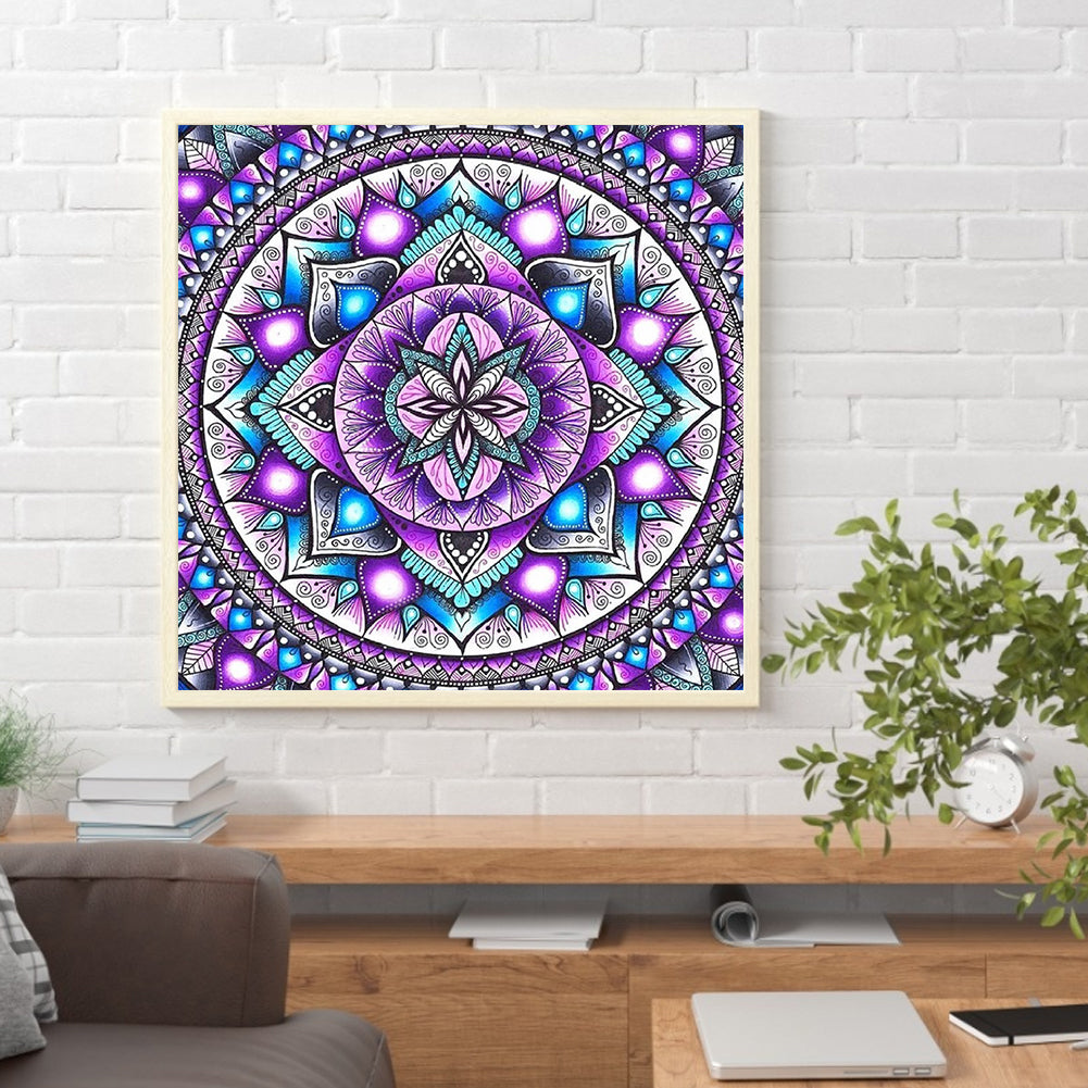 Datura Poster - Full Round Drill Diamond Painting 35*35CM