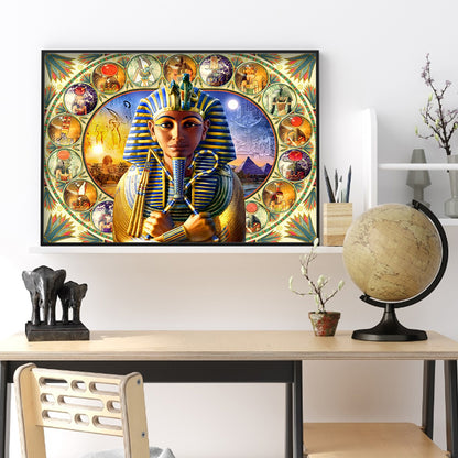 Egyptian Pharaoh - Full Round Drill Diamond Painting 45*35CM