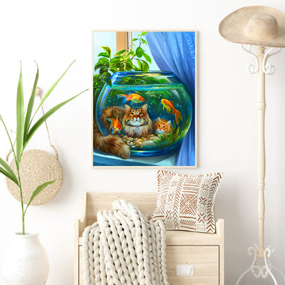 Mountain Landscape - Full Round Drill Diamond Painting 30*40CM