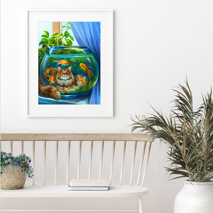 Mountain Landscape - Full Round Drill Diamond Painting 30*40CM