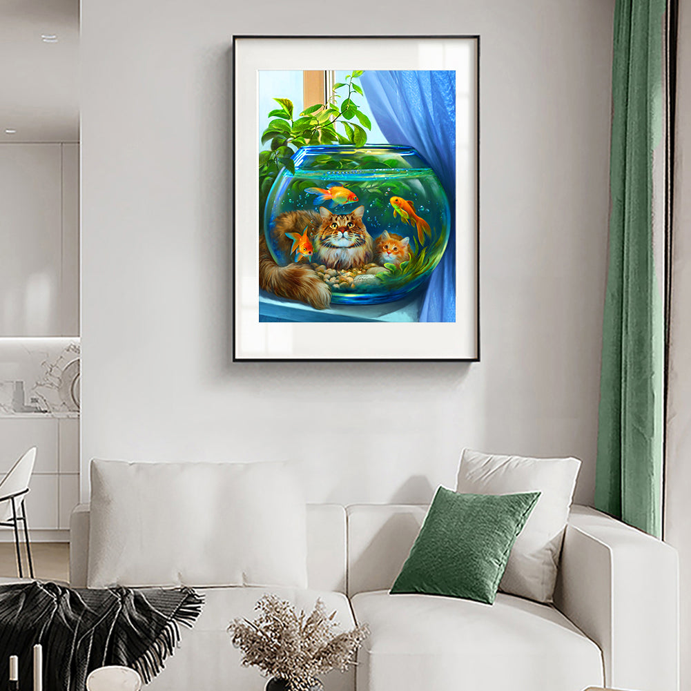 Mountain Landscape - Full Round Drill Diamond Painting 30*40CM