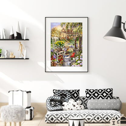 Mountain Landscape - Full Round Drill Diamond Painting 30*40CM