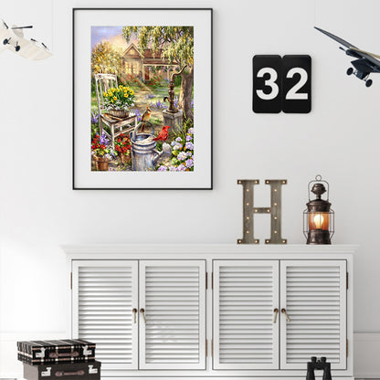 Mountain Landscape - Full Round Drill Diamond Painting 30*40CM