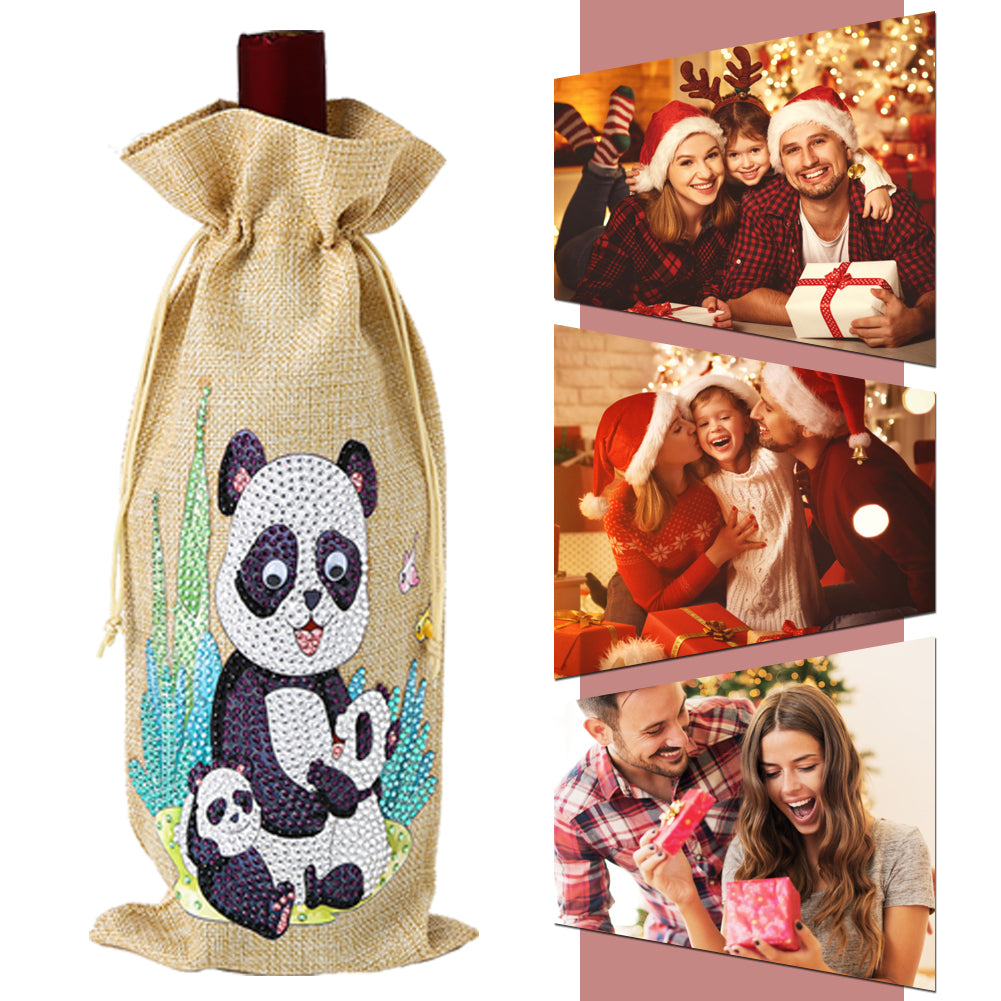 Diamond Painting Wine Bag 5D DIY Mosaic Special Shape Drill Bottle Bag