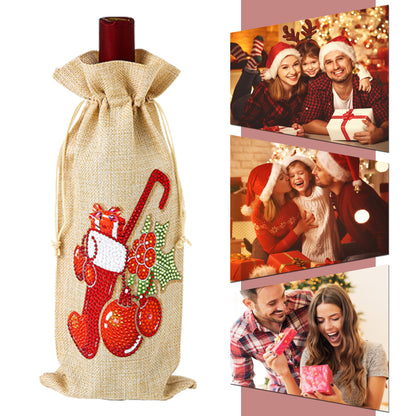 Diamond Painting Wine Bag 5D DIY Mosaic Special Shape Drill Bottle Bag