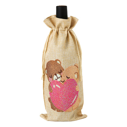 Diamond Painting Wine Bag 5D DIY Mosaic Special Shape Drill Bottle Bag