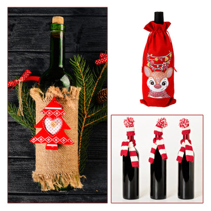 Diamond Painting Wine Bag 5D DIY Mosaic Special Shape Drill Bottle Bag