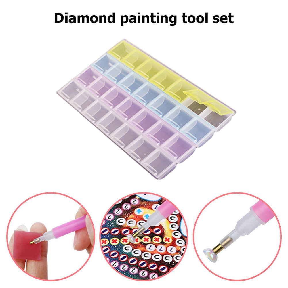 Portable Diamond Painting Storage Box Shockproof Beads Case Accessories
