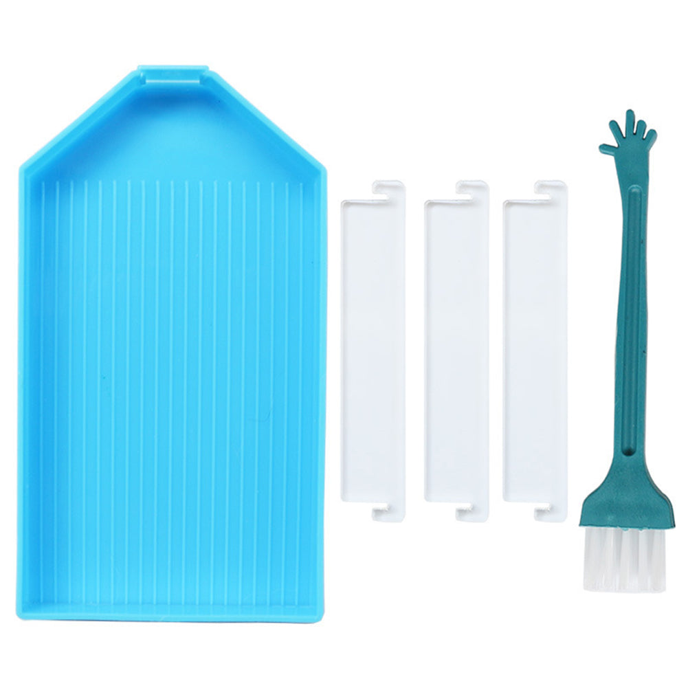 Diamond Painting Plastic Bead Sorting Trays with Slot Nail Art Dotting Tool