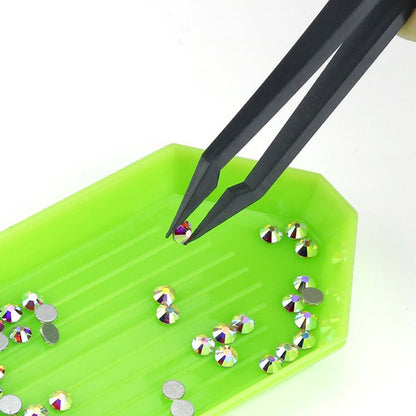 Diamond Painting Plastic Bead Sorting Trays with Slot Nail Art Dotting Tool