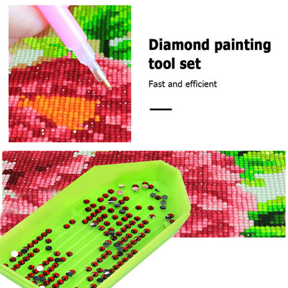 Diamond Painting Plastic Bead Sorting Trays with Slot Nail Art Dotting Tool
