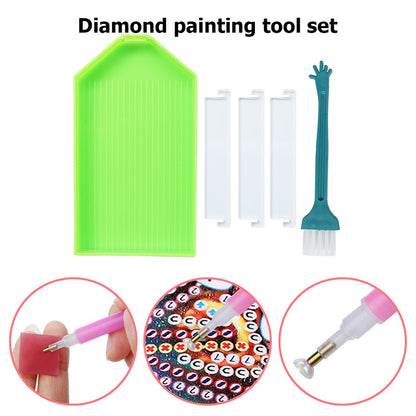 Diamond Painting Plastic Bead Sorting Trays with Slot Nail Art Dotting Tool