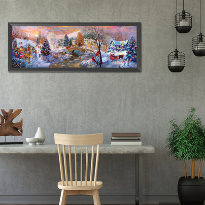 Christmas Town - Full Round Drill Diamond Painting 90*30CM