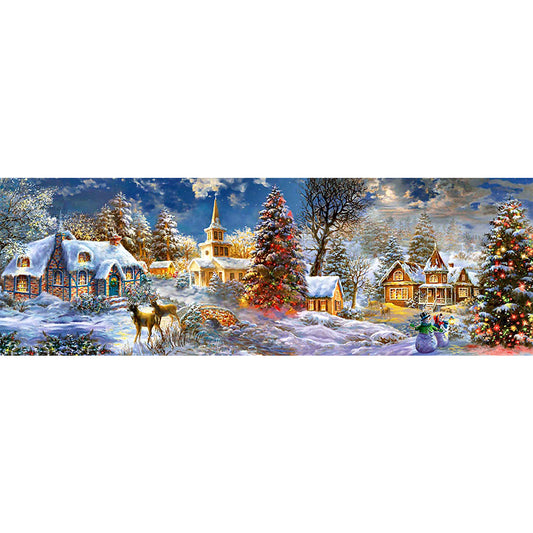 Christmas Town - Full Round Drill Diamond Painting 90*30CM