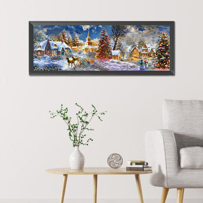 Christmas Town - Full Round Drill Diamond Painting 90*30CM