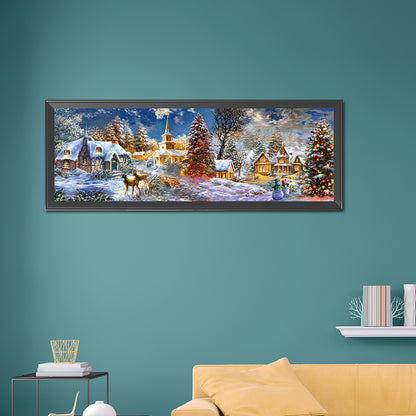 Christmas Town - Full Round Drill Diamond Painting 90*30CM