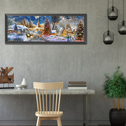 Christmas Town - Full Round Drill Diamond Painting 90*30CM