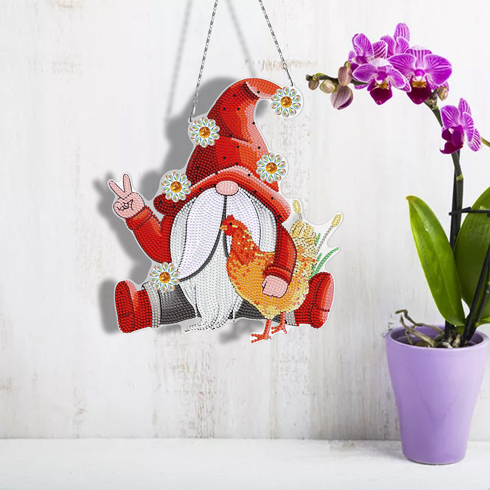 DIY Diamond Special Shape Partial Drill Acrylic Pendant DIY Hanging Decor