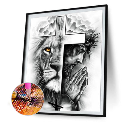 Cross - Full Round Drill Diamond Painting 30*40CM