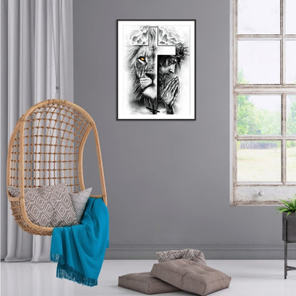 Cross - Full Round Drill Diamond Painting 30*40CM