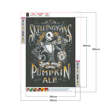 Halloween Jack - Full Round Drill Diamond Painting 30*40CM