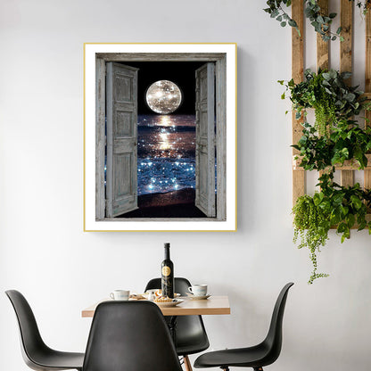 Sea Moon - Full Round Drill Diamond Painting 30*40CM