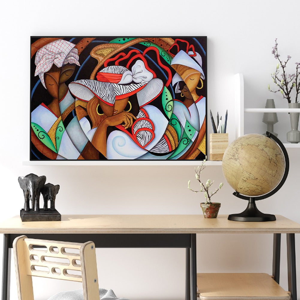 Abstract Painting - Full Round Drill Diamond Painting 70*50CM