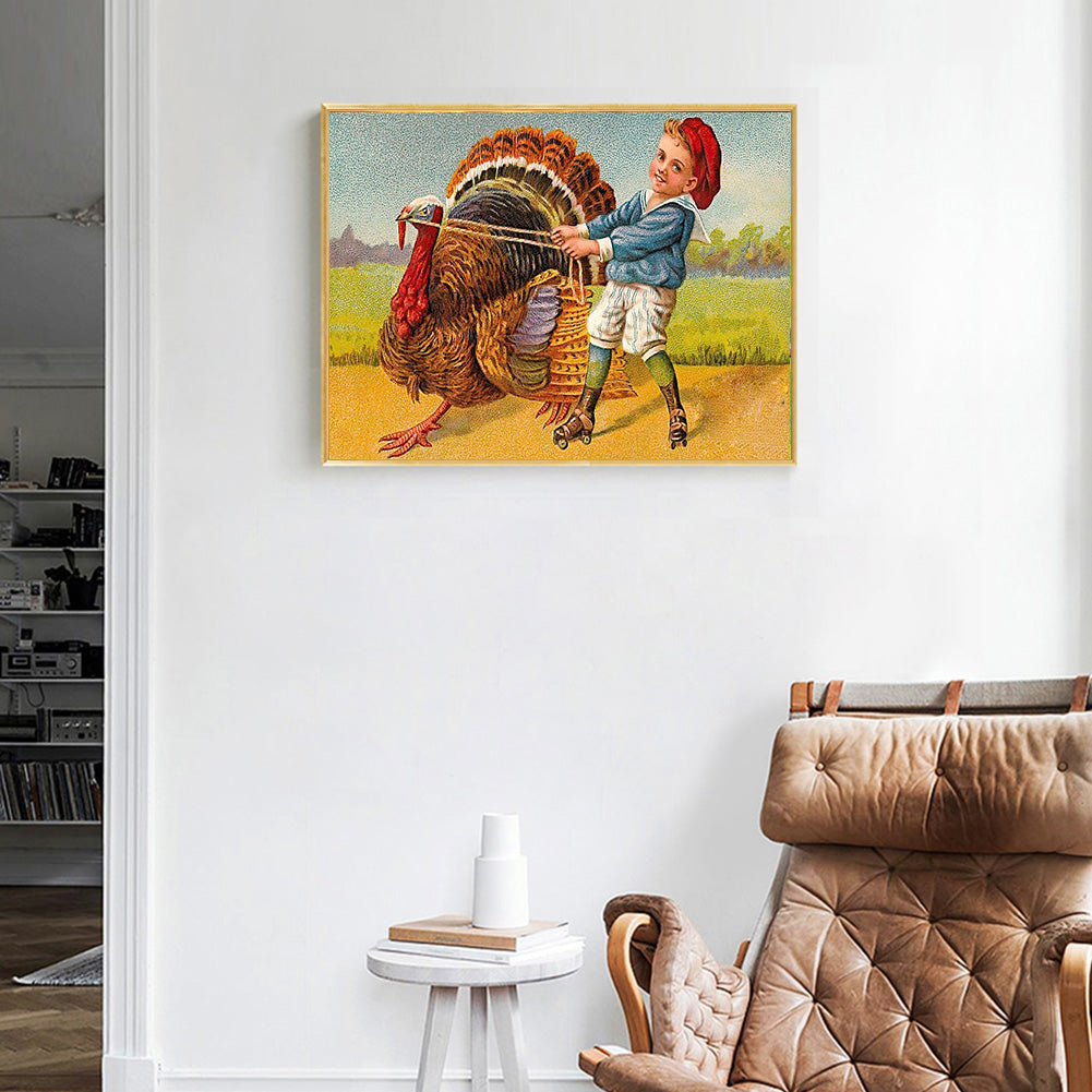 Turkey - Full Round Drill Diamond Painting 40*30CM