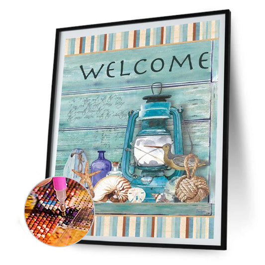 Shell Letters - Full Round Drill Diamond Painting 30*40CM