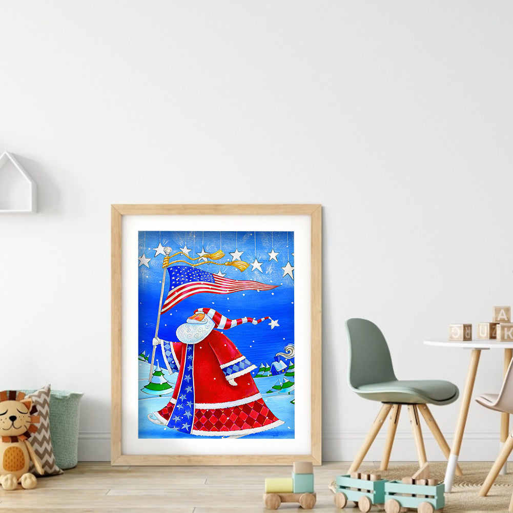 Santa - Full Round Drill Diamond Painting 30*40CM