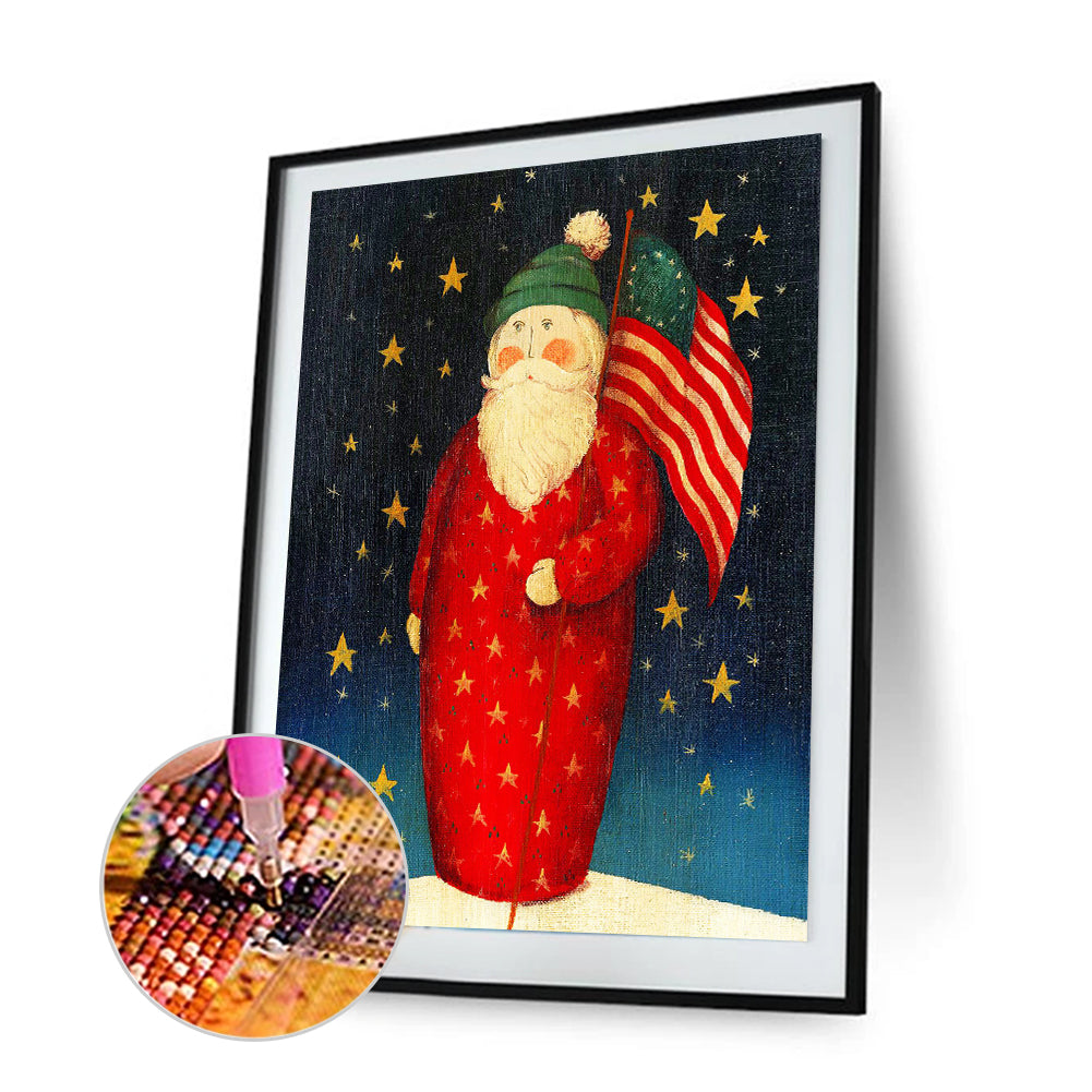 Santa - Full Round Drill Diamond Painting 30*40CM