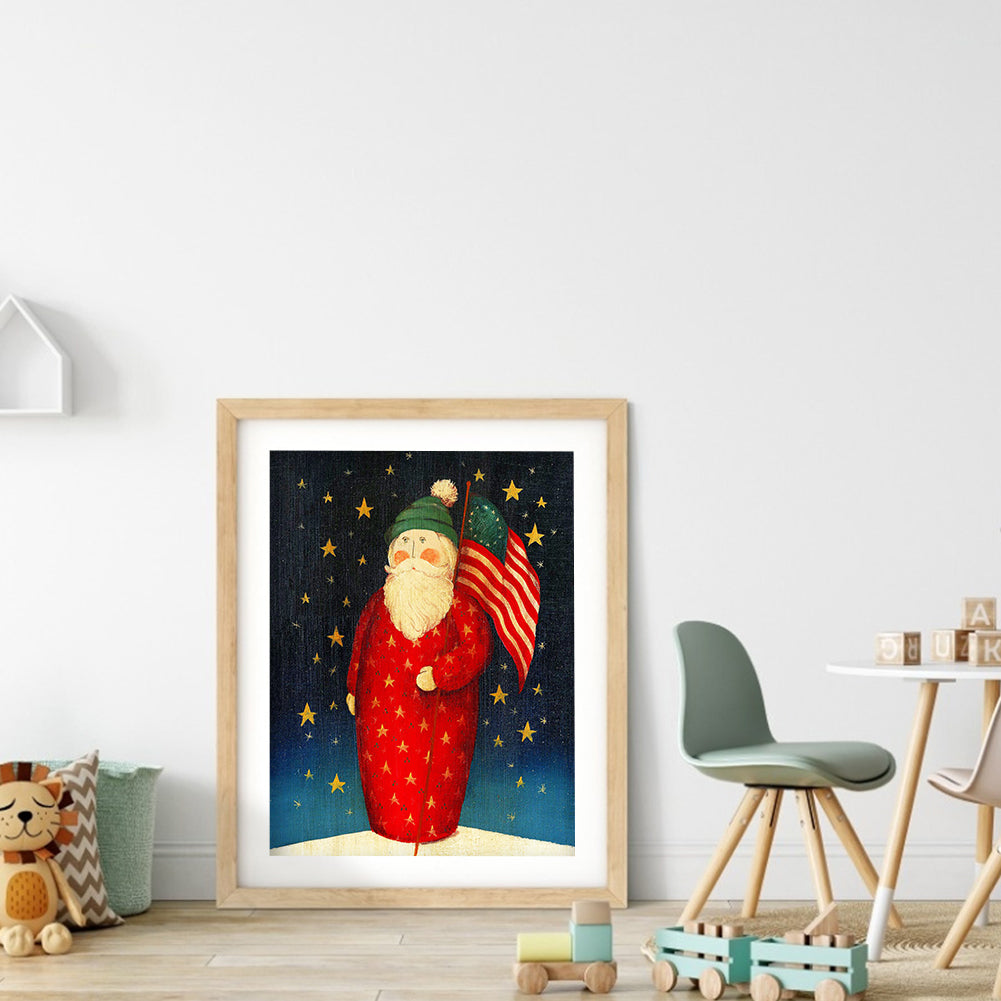 Santa - Full Round Drill Diamond Painting 30*40CM