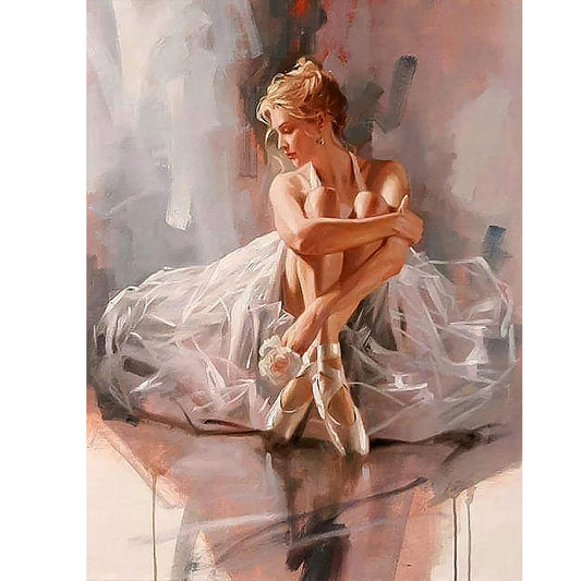 Girl - Full Round Drill Diamond Painting 30*40CM