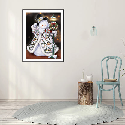 Christmas Snowman - Full Round Drill Diamond Painting 40*50CM