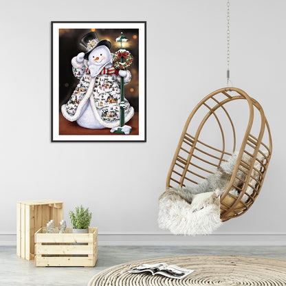 Christmas Snowman - Full Round Drill Diamond Painting 40*50CM