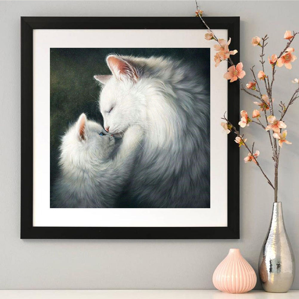 Cat - Full Square Drill Diamond Painting 30*30CM