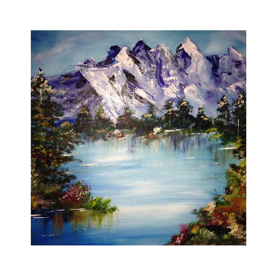 Mountain River - Full Square Drill Diamond Painting 40*40CM