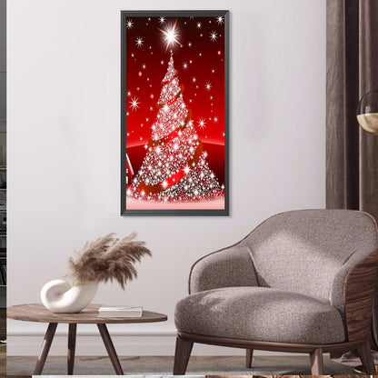 Christmas Tree - Full Round Drill Diamond Painting 40*80CM