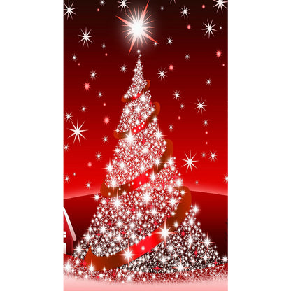 Christmas Tree - Full Round Drill Diamond Painting 40*80CM