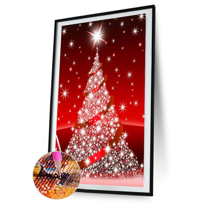 Christmas Tree - Full Round Drill Diamond Painting 40*80CM