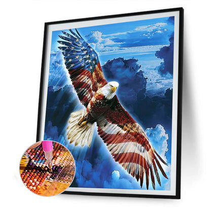 Eagle Flag - Full Round Drill Diamond Painting 30*40CM