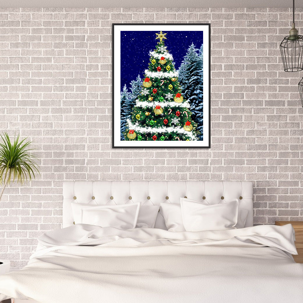 Christmas Tree - Full Round Drill Diamond Painting 40*50CM